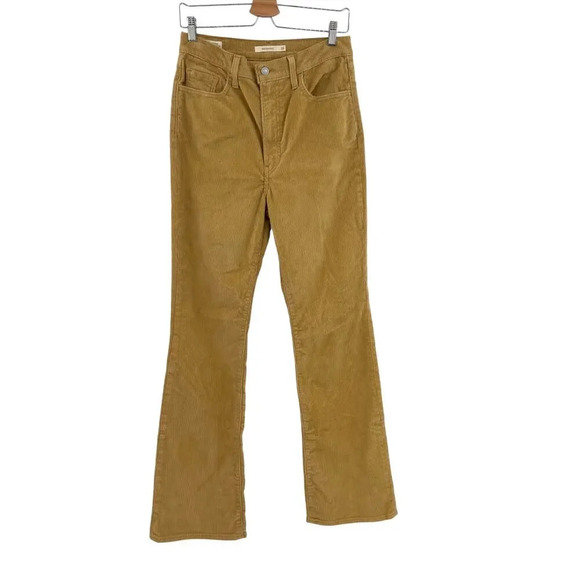 Levi's Ribcage Bootcut Corduroy Pants Camel Tan Beige  Size 29‎ - Picture 2 of 15